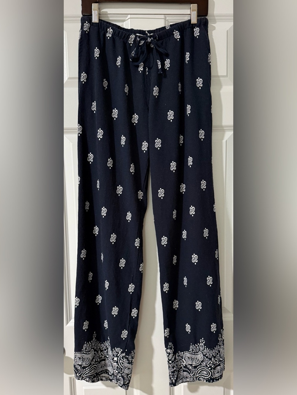 Cali 1850 Linen Blend Wide-Leg Drawstring Pants